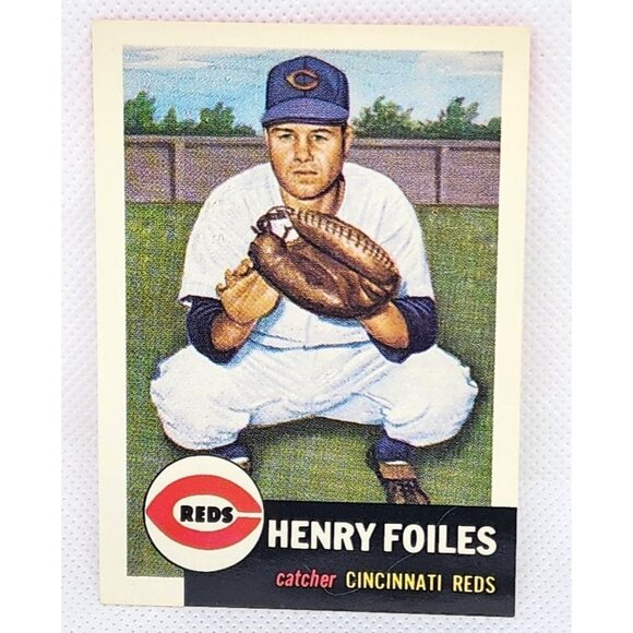 Henry Foiles Cincinnati Reds 1953 Topps Baseball Card - Vintage Reprint - Picture 1 of 6